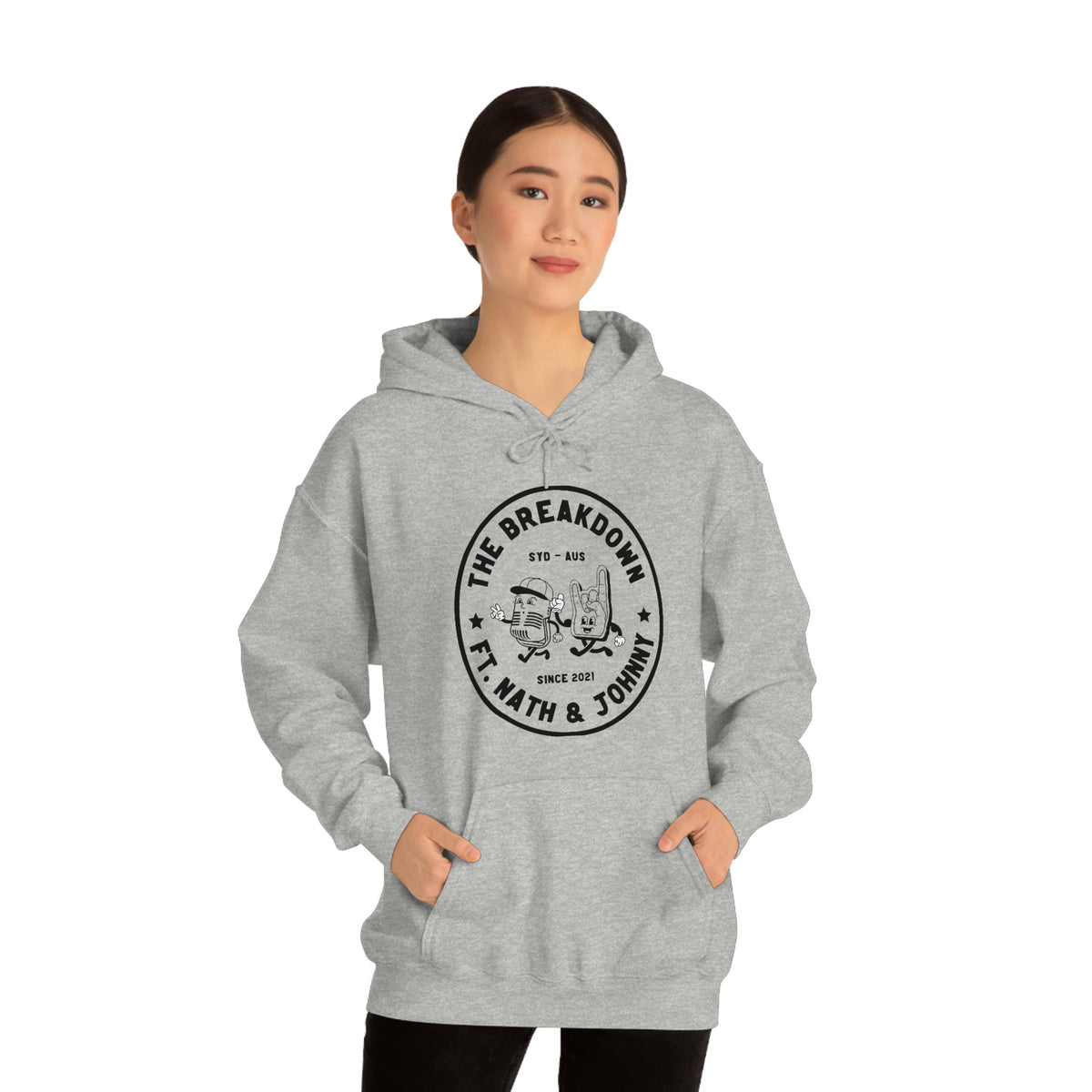 patch logo Unisex Premium Pullover Hoodie – The Break Down With