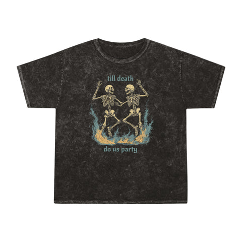 ACID DEATH Unisex Mineral Wash T-Shirt